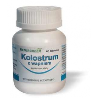 NATURGREEN KOLOSTRUM Z WAPNIEM 60 TABLETEK