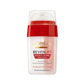 Loreal REVITALIFT Double Lifting pod oczy Krem przeciwzmarszczkowo - ujędrniający