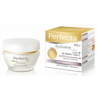 Dax Perfecta Exclusive, Krem przeciwzmarszczkowy na dzień i na noc 45+, 50 ml