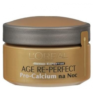 Loreal Age Re-Perfect Pro-calcium Krem dogłębnie odbudowujący na noc 55+