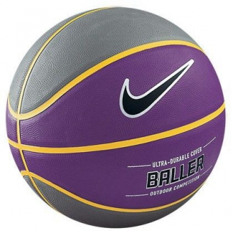 Piłka koszowa Nike Baller #7 szaro-fioletowa