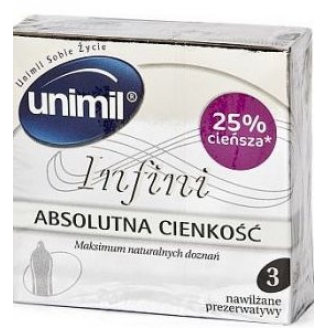 UNIMIL INFINI - PREZERWATYWY 3 SZTUKI