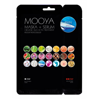 Mooya Bio, Organiczny zabieg lifting i antyzmarszczki, Maska + Krem