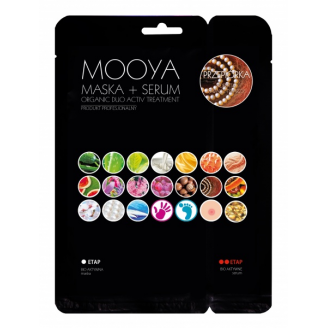 MOOYA BIO ORGANICZNY ZABIEG POPRAWA OWALU TWARZY MASKA + KREM