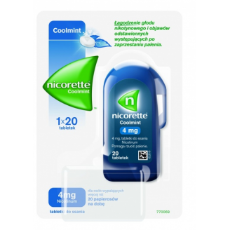 NICORETTE COOLMINT 4 MG 20 TABLETEK DO SSANIA