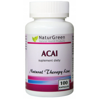 Naturgreen Acai, Ekstrakt 20:1, 100 kapsułek