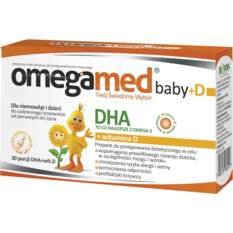 Omegamed Baby, DHA + Witamina D, 30 porcji