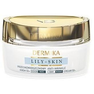 Dermika Lily Skin, Przeciwzmarszczkowy krem na dzień i na noc 50+, 50 ml