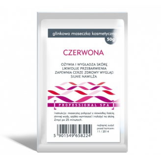 AURA HERBALS GLINKOWA MASECZKA KOSMETYCZNA CZERWONA 50 G