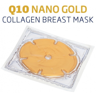 AURA HERBALS HYDROŻELOWA MASKA KOLAGENOWA NA BIUST - Q10 NANO GOLD 2 SZTUKI