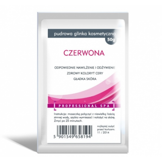 AURA HERBALS PUDROWA GLINKA KOSMETYCZNA CZERWONA 50 G