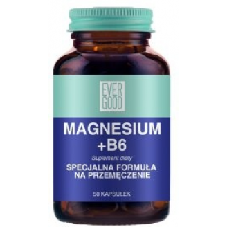 Evergood Magnesium + B6, 50 kapsułek