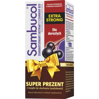 Sambucol Extra Strong Syrop, 120 ml + 2 audiobooki W PREZENCIE