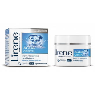 LIRENE AQUA CRISTAL KREM INTENSYWNIE NAWILŻAJACY NA DZIEŃ I NA NOC 50 ML