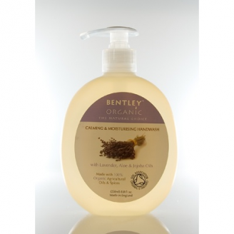ŁAGODZĄCE i  NAWILŻAJĄCE Mydło w Płynie z Lawendą, Aloesem i Jojobą Bentley Organic