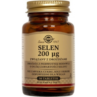 SOLGAR SELEN 200 MCG   50 TABLETEK