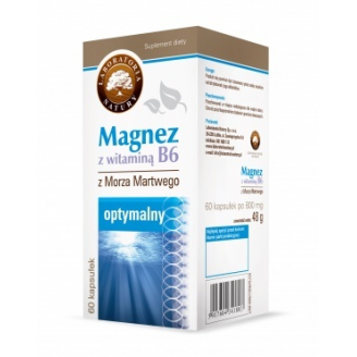 LABORATORIA NATURY MAGNEZ Z WITAMINĄ B6 Z MORZA MARTWEGO 60 KAPSUŁEK