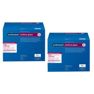 ORTHOMOL ARTHRO PLUS 30 PORCJI -  30 PODWÓJNYCH SASZETEK - ZESTAW DWÓCH OPAKOWAŃ
