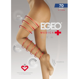EGEO MEDICA RAJSTOPY PRZECIWŻYLAKOWE 70 DEN (12-17 MMHG) KOLOR VISIONE ROZMIAR 3