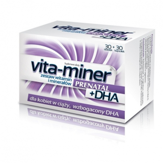 VITA-MINER PRENATAL DHA 30 TABLETEK + 30 KAPSUŁEK