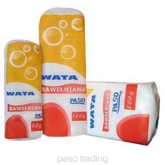 WATA BAWEŁNIANA 100% BAWEŁNY  50G  /PASO