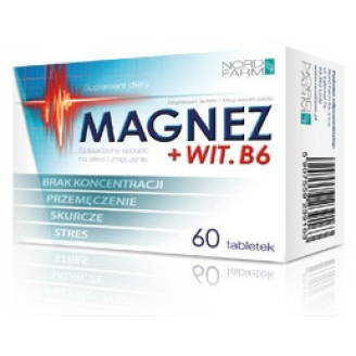 Nord Farm, Magnez + Vit. B6, 60 tabl