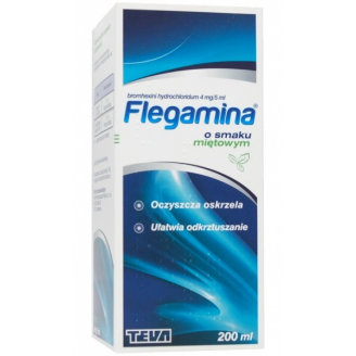 Flegamina o sm. mięt. b/cukru 200ml