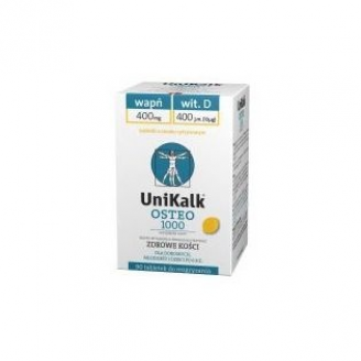 Unikalk Osteo Cytrynowy 90 tabl.