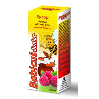 Babicus Junior, syrop,dla dzieci,od 3r.z,sm.malin.,100 ml