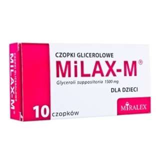 Czopki glicerolowe Milax-M dla dzieci*10