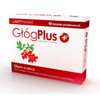 Głóg Plus * 40tabl.powl.    D