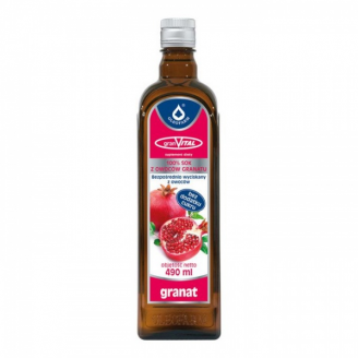 Granat 100%, sok, z owocow granatu, granVital, 490 ml