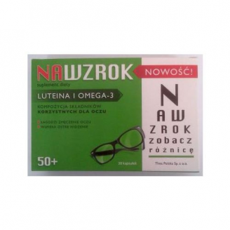 Nawzrok Luteina i Omega 3 * 30kaps. D