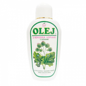 Olej z korzenia lopianu, z ziolami, 150 ml