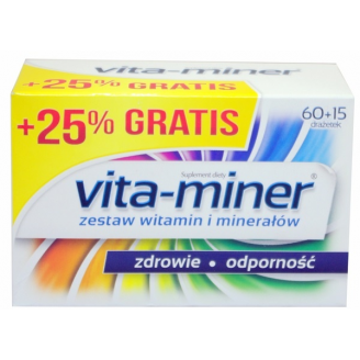 VITA-MINER * 60 DRAZ.+15 DRAZ. GRATIS