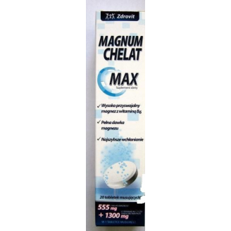 ZDROVIT MAGNUM CHELAT MAX*20 TABL.MUS.