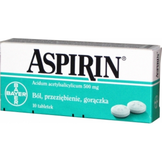 ASPIRIN 500 MG, 10 TABLETEK