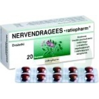 NERVENDRAGEES-RATIOPHARM  DRAŻ. 20 DRAŻ.