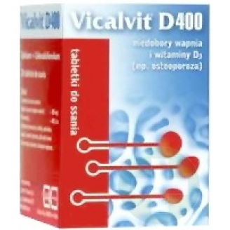 VICALVIT D 400  TABL. DO SSANIA 20 TABL. POJEMNIK