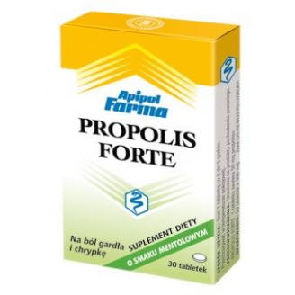 PROPOLIS FORTE O SMAKU MENTOLOWYM 30 TABLETEK DO SSANIA
