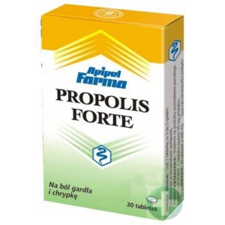 Propolis Forte o smaku pomarańczowym, 30 tabletek do ssania