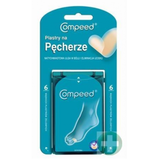 Plaster Compeed, Plastry na pęcherze wąskie, 6 szt