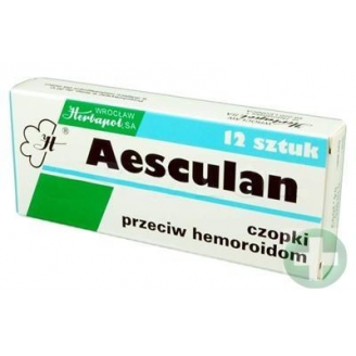 AESCULAN CZOPKI PRZECIW HEMOROIDOM 12 SZT.
