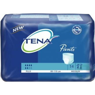 TENA PLUS PANTS MEDIUM - MAJTKI CHŁONNE, 14 SZTUK