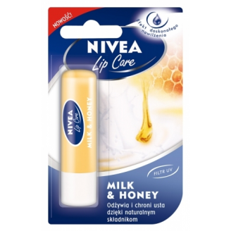 NIVEA LIP CARE - POMADKA PIELĘGNACYJNA MILK & HONEY