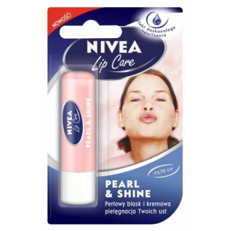NIVEA LIP CARE - POMADKA PIELĘGNACYJNA PEARL & SHINE