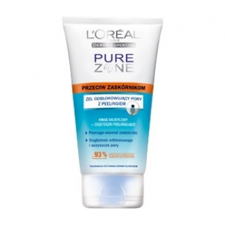 Loreal Pure Zone Żel głęboko oczyszczający z peelingiem