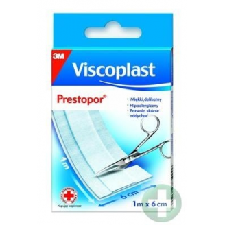 Plaster presto por, Hipoalergiczny plaster opatrunkowy, 1 m x 6 cm