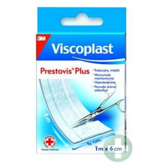 Plaster prestovis plus, tkaninowy plaster opatrunkowy, 1 m x 6 cm