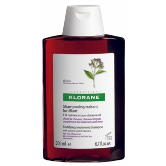 KLORANE SZAMPON NA BAZIE WYCIĄGU Z CHININY I WITAMIN B 200 ML